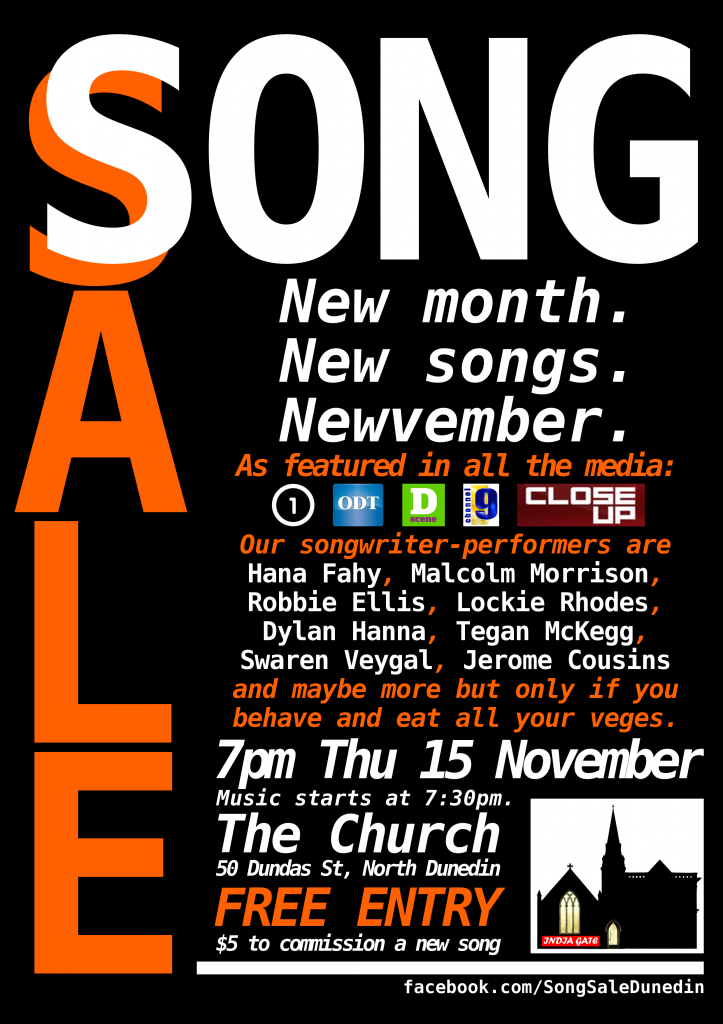 Song Sale November 2012 poster